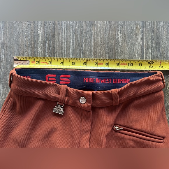 GERRY SCHUMACHER rust Equestrian  riding pants sz XS - Picture 4 of 13